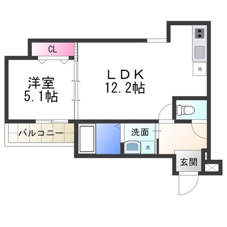 フジパレス中百舌鳥駅南の物件間取画像